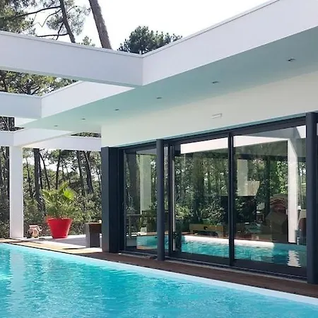 California Piscine Chauffee 14x4m Moulleau Abatilles 10 Pers Villa *