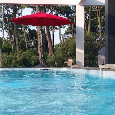 California Piscine Chauffee 14x4m Moulleau Abatilles 10 Pers Villa Arcachon