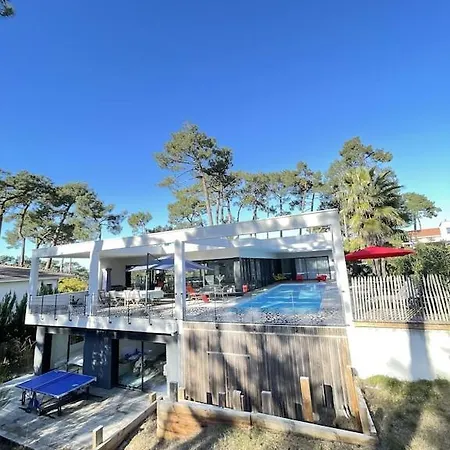 Villa California Piscine Chauffee 14x4m Moulleau Abatilles 10 Pers