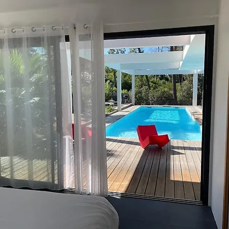 California Piscine Chauffee 14x4m Moulleau Abatilles 10 Pers Villa