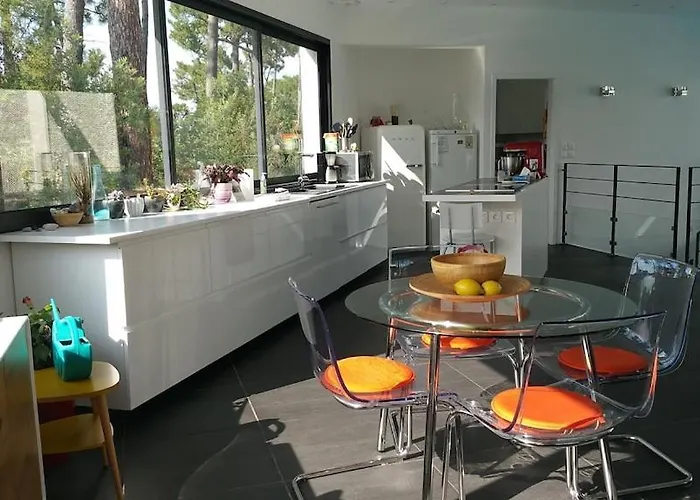 California Piscine Chauffee 14x4m Moulleau Abatilles 10 Pers Villa Arcachon