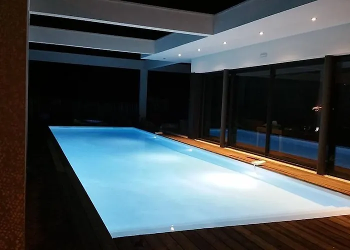 California Piscine Chauffée 14x4m Moulleau Abatilles 10 Pers Villa